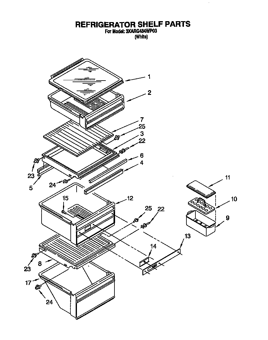 Refrigerator shelf