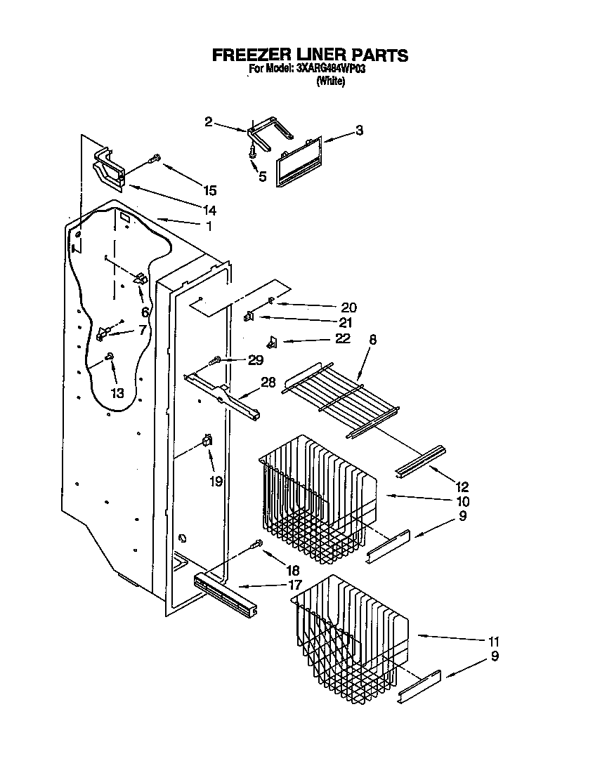 Freezer liner