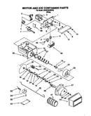 Motor and ice container