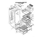 Whirlpool 3XARG479WP00 refrigerator liner diagram