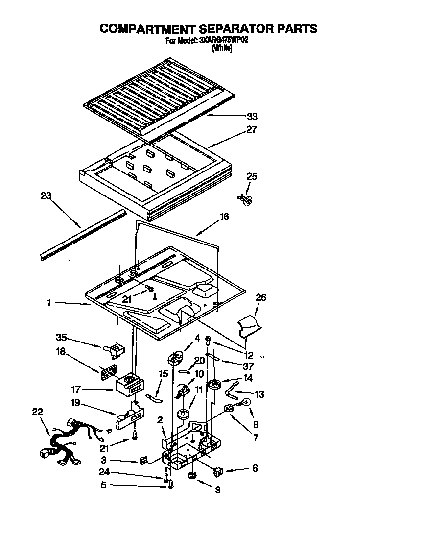 Compartment separator