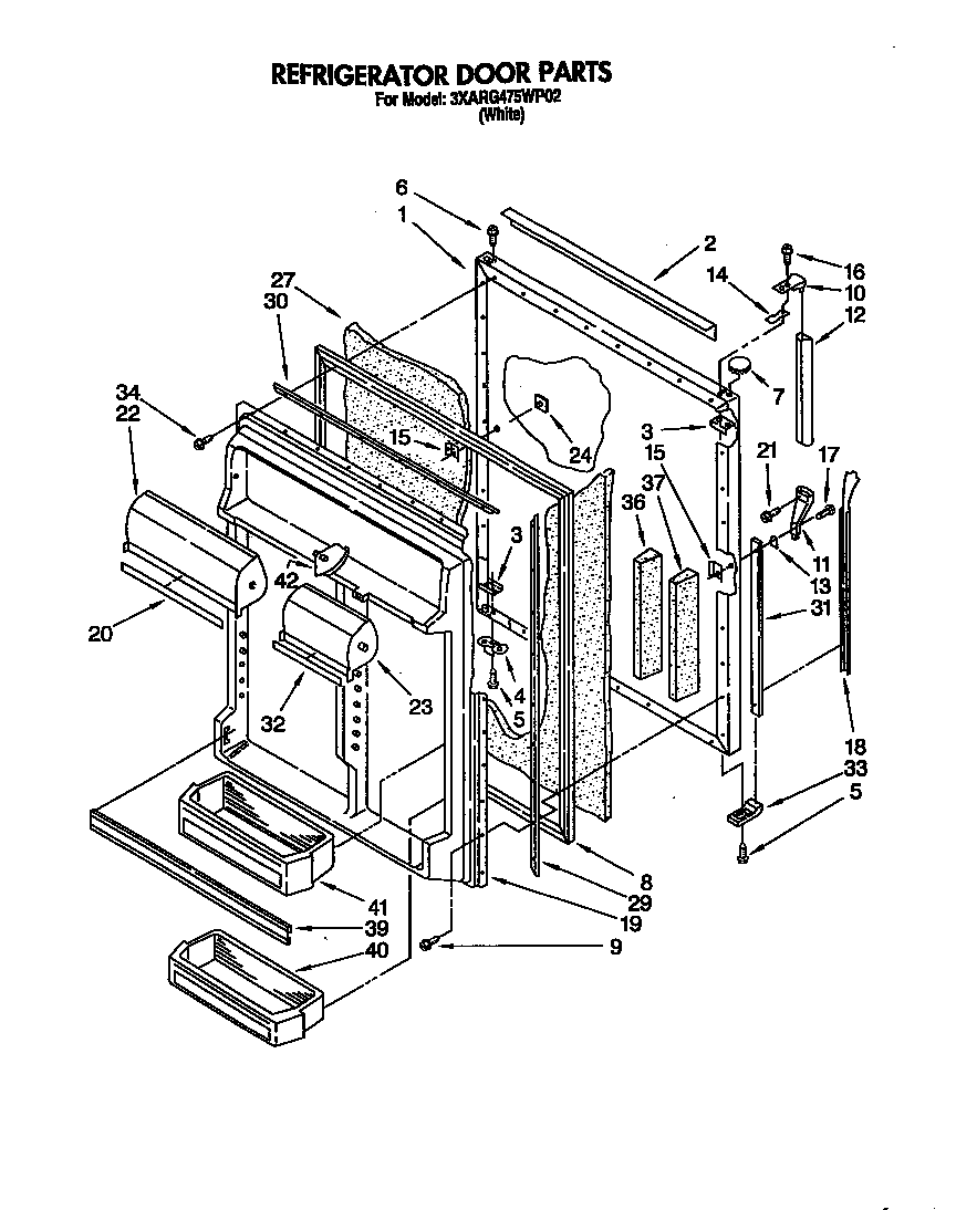 Refrigerator door