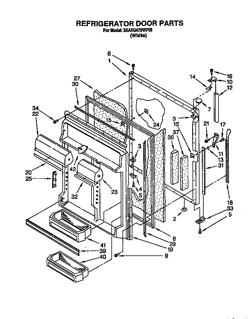 Refrigerator door