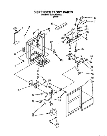 Dispenser front