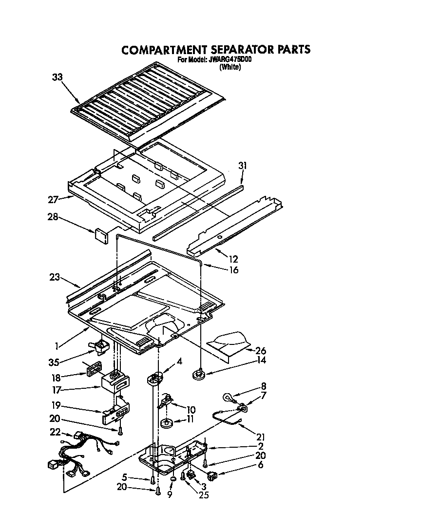 Compartment separator