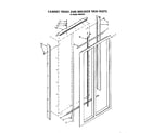 Whirlpool ARG4901 cabinet trims and breaker trim diagram