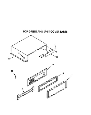 Top grille and unit cover