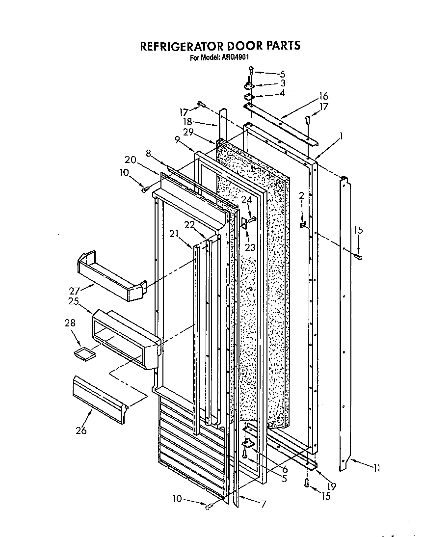 Refrigerator door