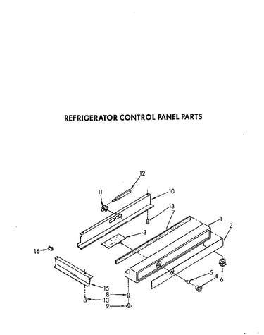 Refrigerator control panel