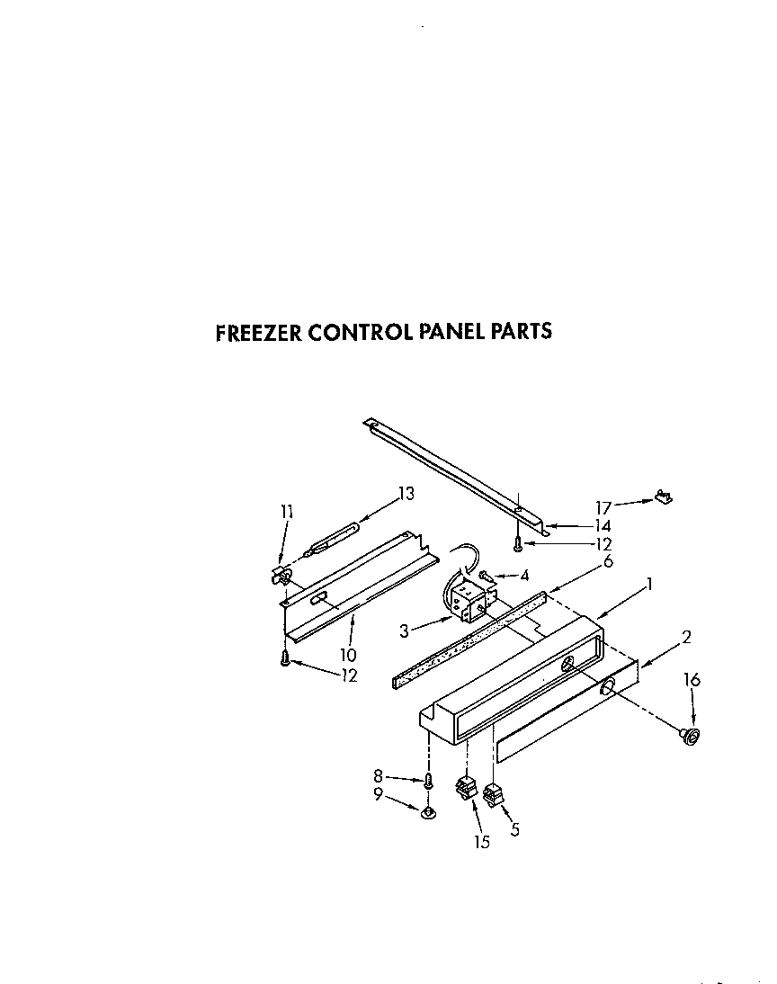 FREEZER CONTROL PANEL