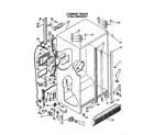 Whirlpool JWARG483WP01 cabinet diagram