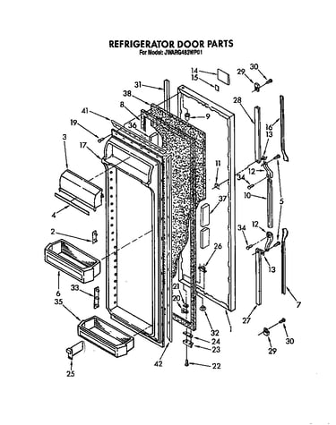 Refrigerator door