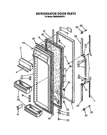Refrigerator door