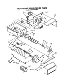 Motor and ice container