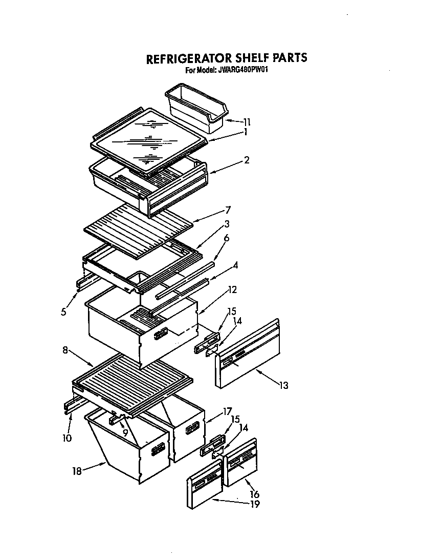 Refrigerator shelf