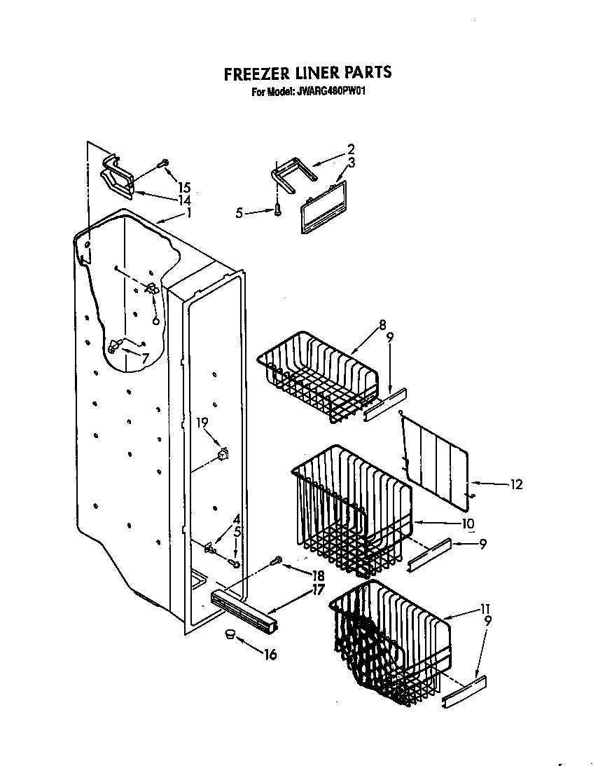Freezer liner