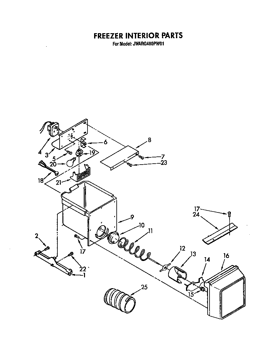 Freezer interior