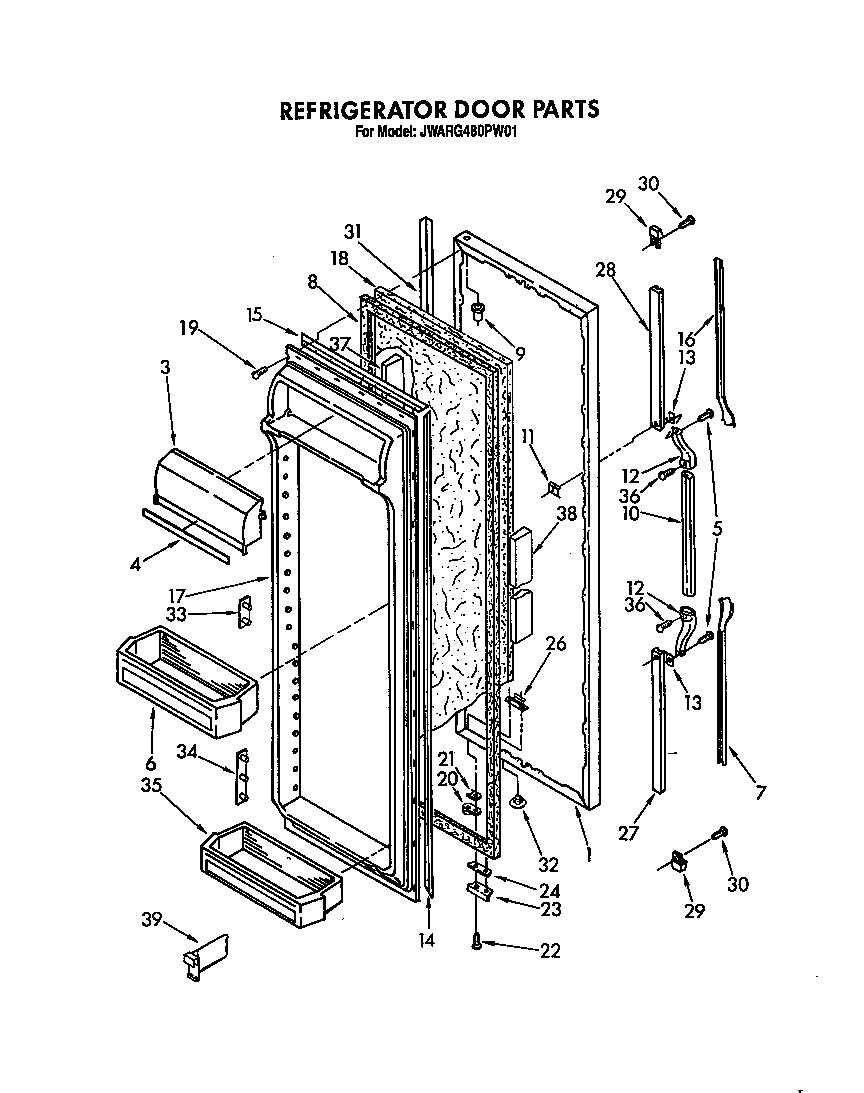 Refrigerator door