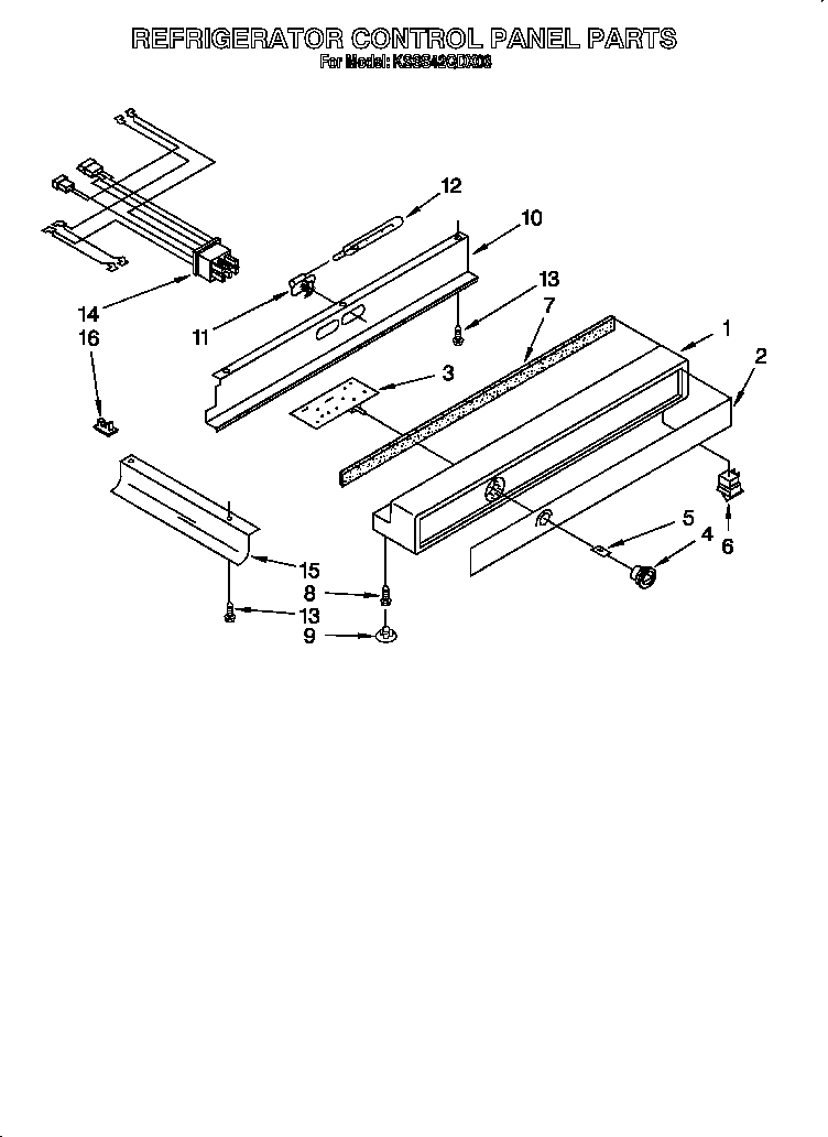 REFRIGERATOR CONTROL PANEL