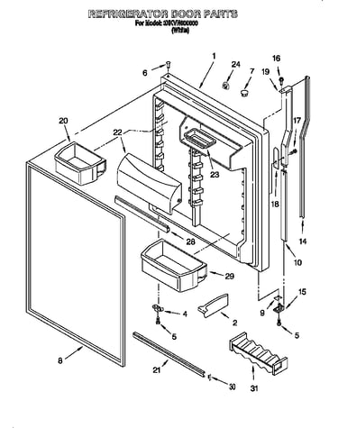 Refrigerator door