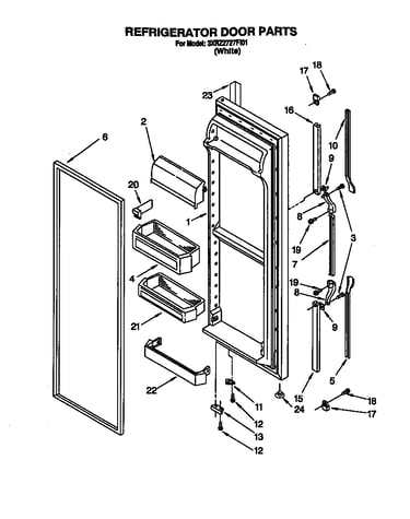 Refrigerator door