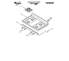 Whirlpool SF350BEEW0 cooktop diagram