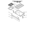 Whirlpool SF360BEEW0 drawer and broiler diagram