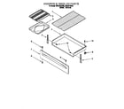 Whirlpool SF375PEEW0 drawer and broiler diagram