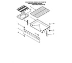 Whirlpool SF375PEEZ0 drawer and broiler diagram