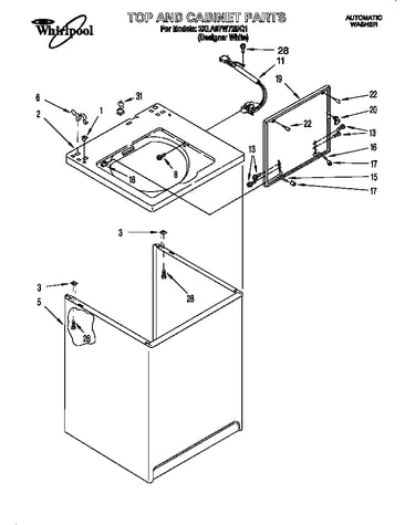 Top and cabinet