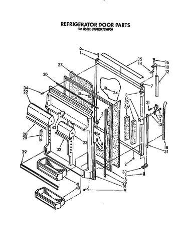 Refrigerator door