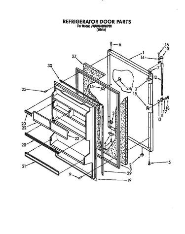 Refrigerator door