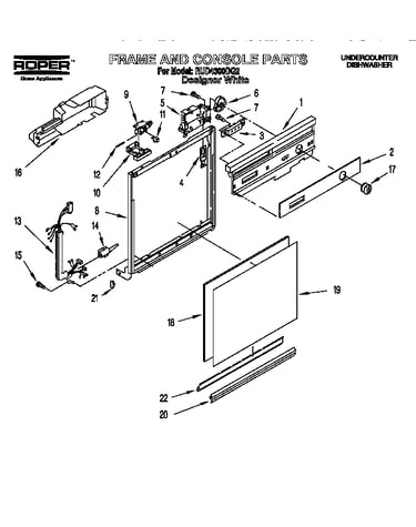Frame and console