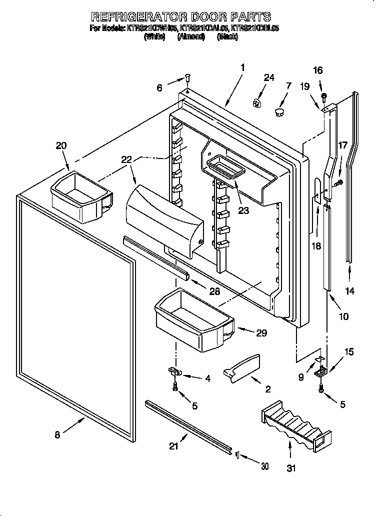 Refrigerator door