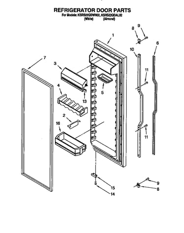 Refrigerator door