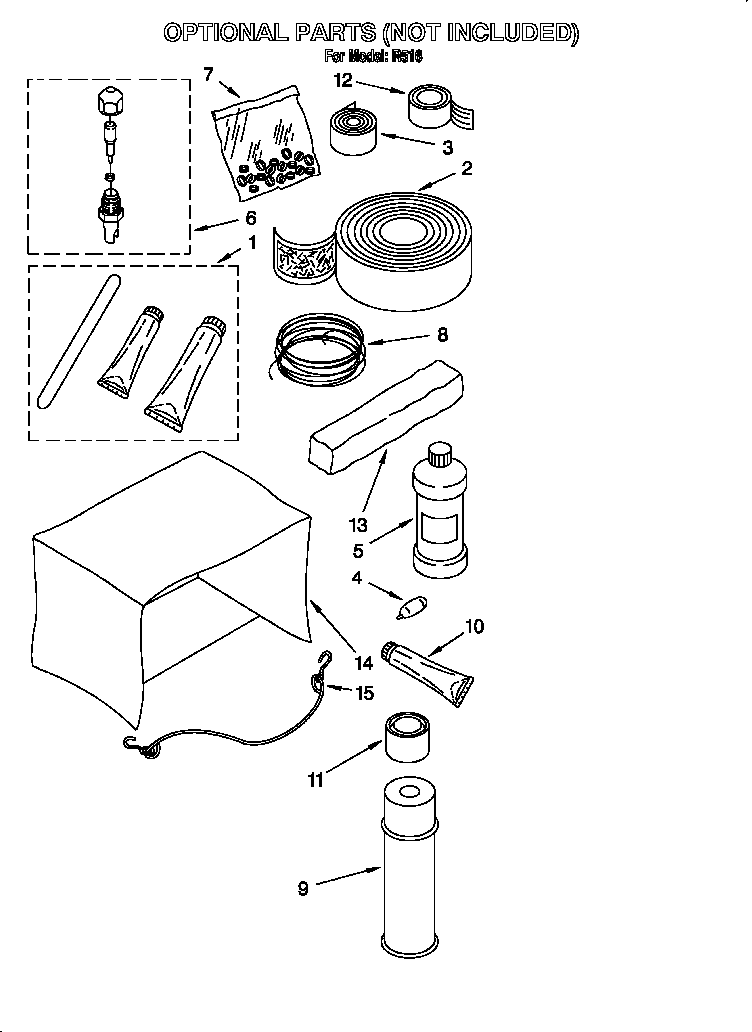 Optional parts (not included)