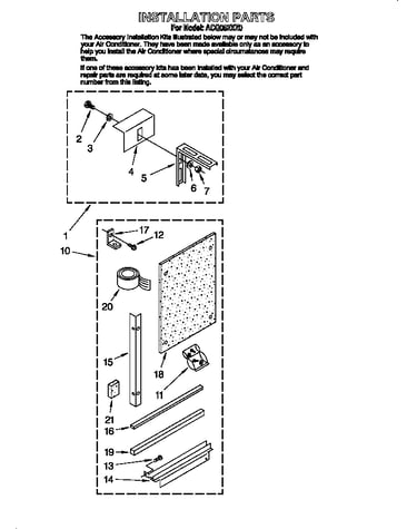 Installation parts