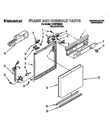 Frame and console