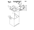 Whirlpool GLSR5233AW1 top and cabinet diagram