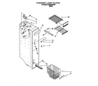 Whirlpool 7ED25PQXDW01 freezer liner diagram