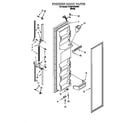 Whirlpool 7ED25PQXDW01 freezer door diagram