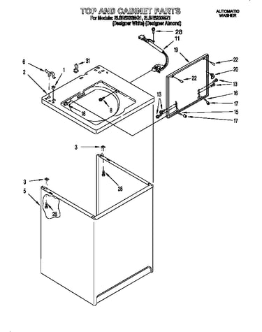 Top and cabinet