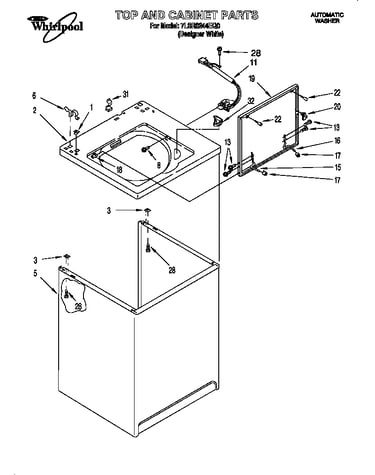 Top and cabinet