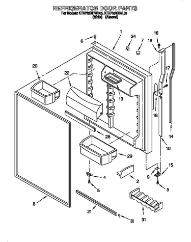 Refrigerator door