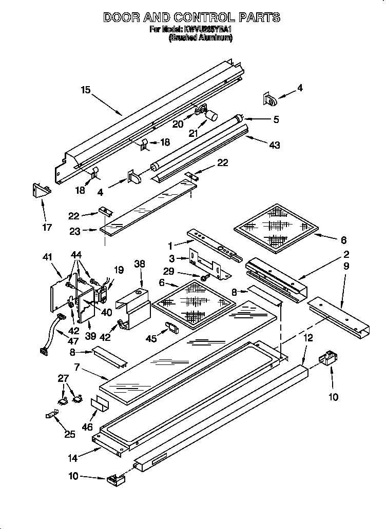 Door and control parts