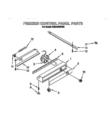 Freezer control panel