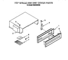 KitchenAid KSSS42MDX04 top grille and unit cover diagram