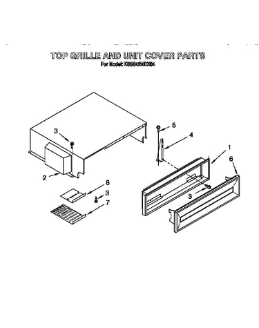 Top grille and unit cover