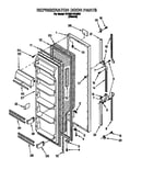 Refrigerator door