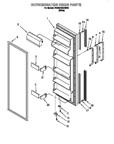 Refrigerator door
